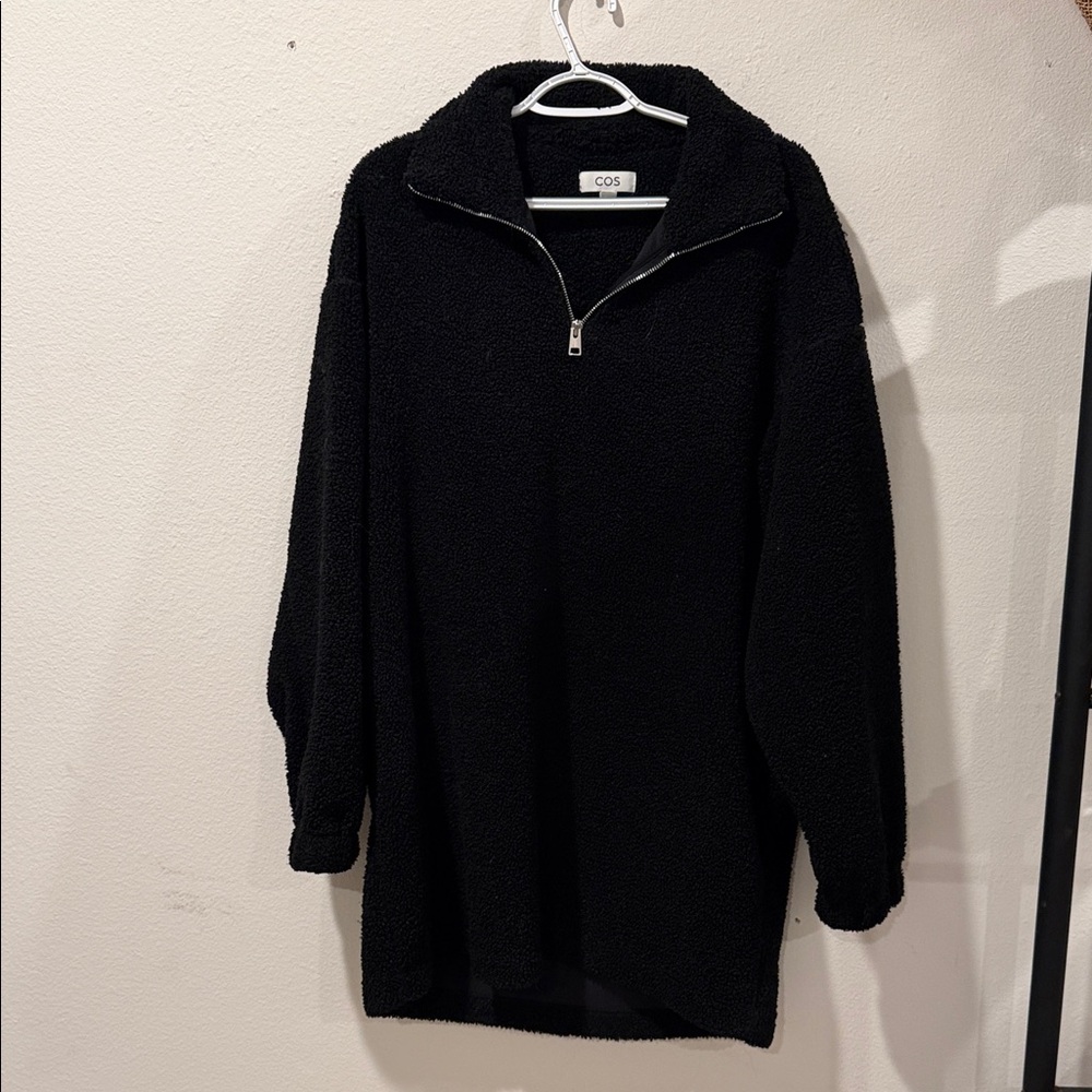 COS Black Cowl Neck Sweater